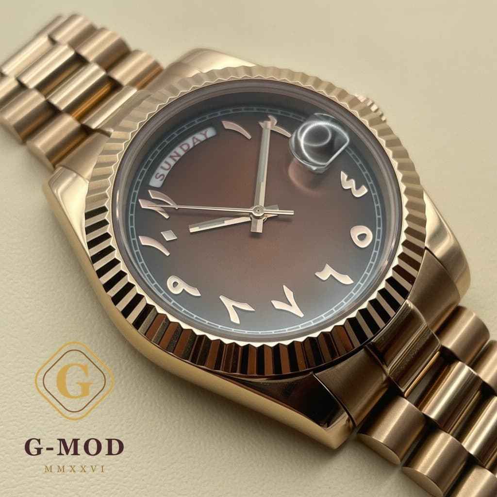 Monarch Or Rose Arabic Dial Caramel